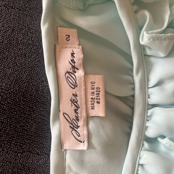 Light Blue Ruffle Blouse - Picture 3 of 3